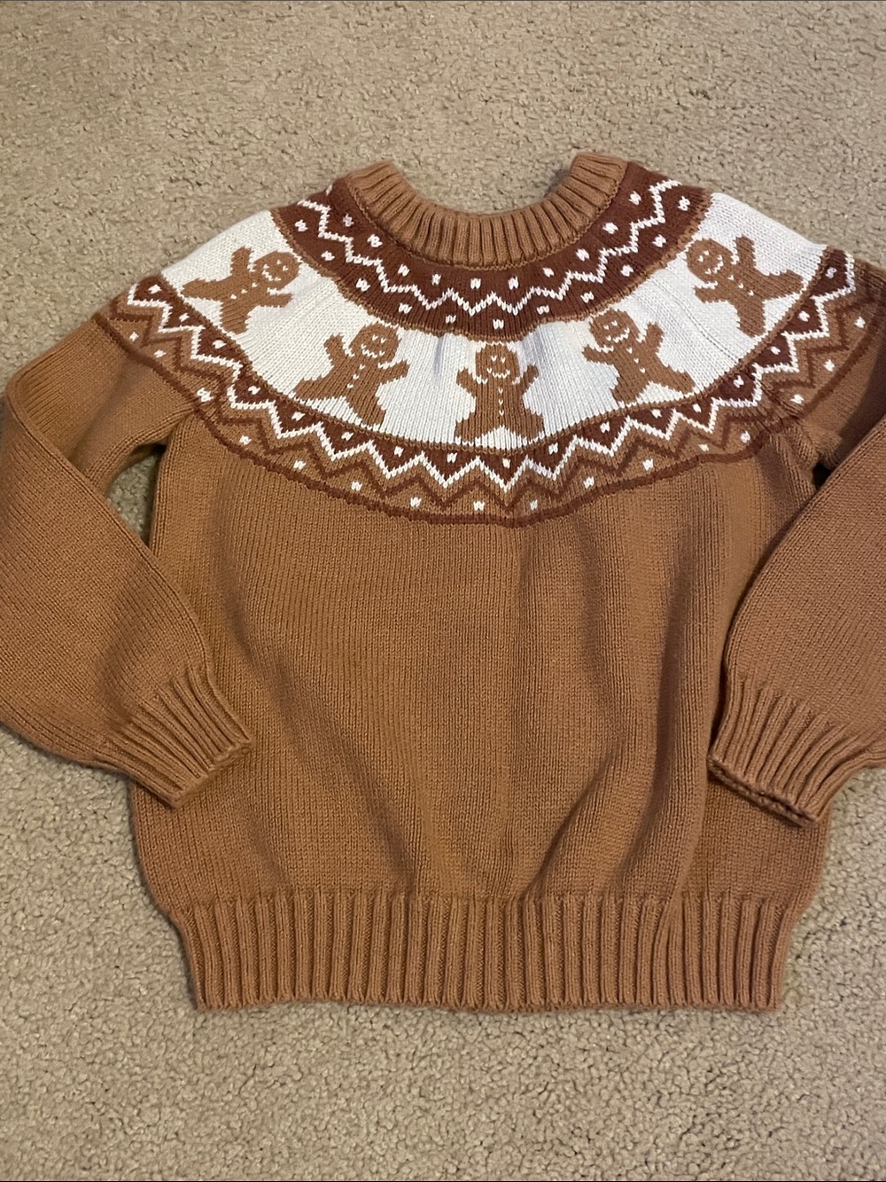 Little Co by Lauren Conrad Kids Christmas Gingerbread Sweater